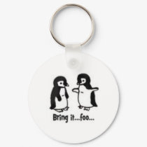 Funny penguins keychains