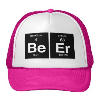 Funny Periodic table "Beer" Trucker Hat