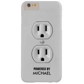 Funny Personalized Power Outlet Barely There iPhone 6 Plus Case