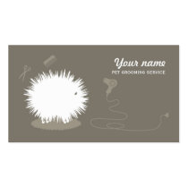 Funny pet grooming Business Card business cards