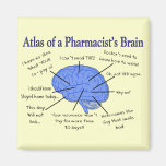 Funny Pharmacist's Brain Gifts Refrigerator Magnets