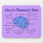 Funny Pharmacist's Brain Gifts Mousepads