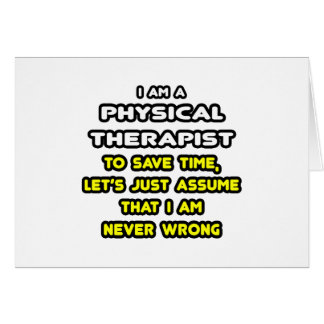 Funny Physical Therapist Cards 