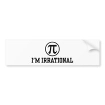 Funny Pi Bumper Stickers