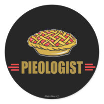 Funny Pie Round Stickers