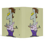 funny pierced vampire cartoon character binders