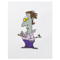 funny pierced vampire cartoon character custom flyer