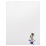 funny pierced vampire cartoon character custom letterhead
