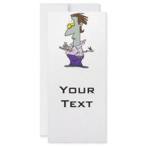 funny pierced vampire cartoon character rack card