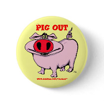 Funny pig button by vitaliy Funny pig button