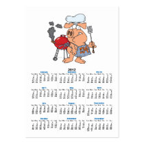 funny pig out BBQ barbecue piggy pig Business Card