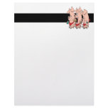 funny pig out party piggy cartoon letterhead template