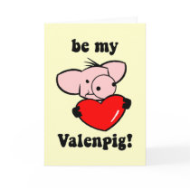 Funny pig Valentine's Day Cards