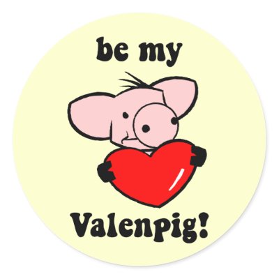 Pig Valentines Day