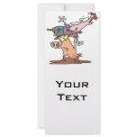 funny pig wrestler cartoon personalized rack card