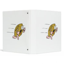 funny pignskin pig football running scared 3 ring binders