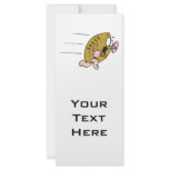 funny pignskin pig football running scared personalized rack card
