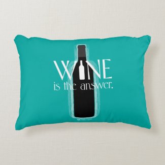 Funny Pillow - Wine is the Answer