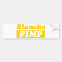 Funny Pimp Shirt Bumper Sticker