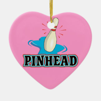 funny pinhead bowling design christmas tree ornaments