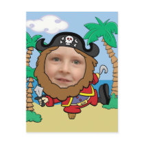Funny Pirate Cut Out Face Template Post Cards