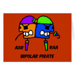 Funny pirate greeting card