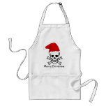 Funny Pirate Merry Christmas Greeting Arrrgh Matey aprons