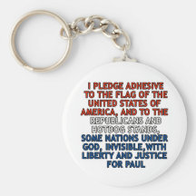 Funny Pledge of Allegiance Keychains