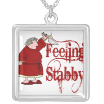 Funny PMS Stabby Pendants