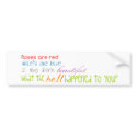 Funny poems bumper stickers