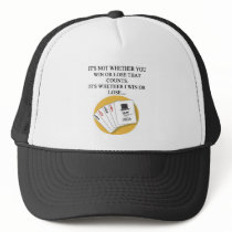 funny poker bridge card player design trucker hat