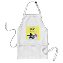 funny poker design aprons