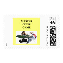 funny poker design postage