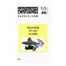 funny poker design postage