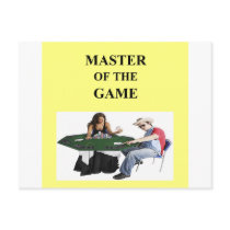 funny poker design postcards