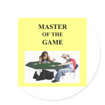 funny poker design stickers