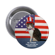 Funny Political Cat/Kitty Buttons