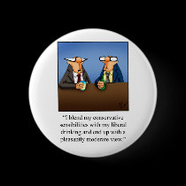 Funny Politics and Drinking Cartoon Gift! buttons