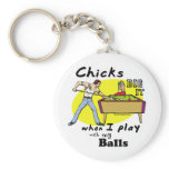 Funny Pool Billiards Keychains