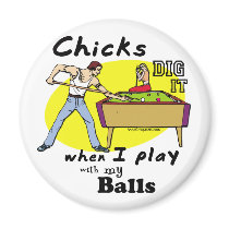 Funny Pool Billiards magnets by naughtytees Funny Pool Billiards magnets