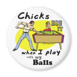 Funny Pool Billiards Refrigerator Magnet