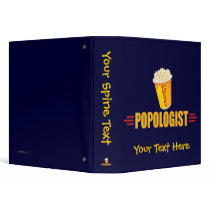 Funny Popcorn 3 Ring Binder