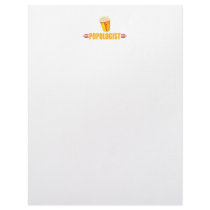 Funny Popcorn Customized Letterhead