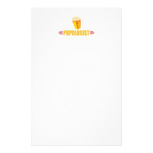 Funny Popcorn Personalized Stationery