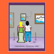 Funny Postcards For Artists- Original Digital Art postcards