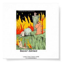 Funny Poster: Beaver Dammed posters