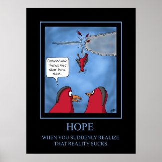Funny Poster: Hope poster print