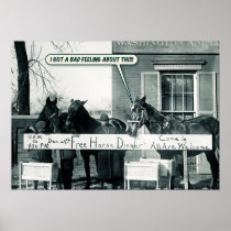 Funny Poster - Horse Dinner posters