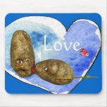 Funny Potatoes in Love/ Heart Mousepads mousepads