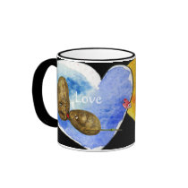 Funny Potatoes in Love / Heart Mugs by zooogle Funny Potatoes in Love / Heart Mugs